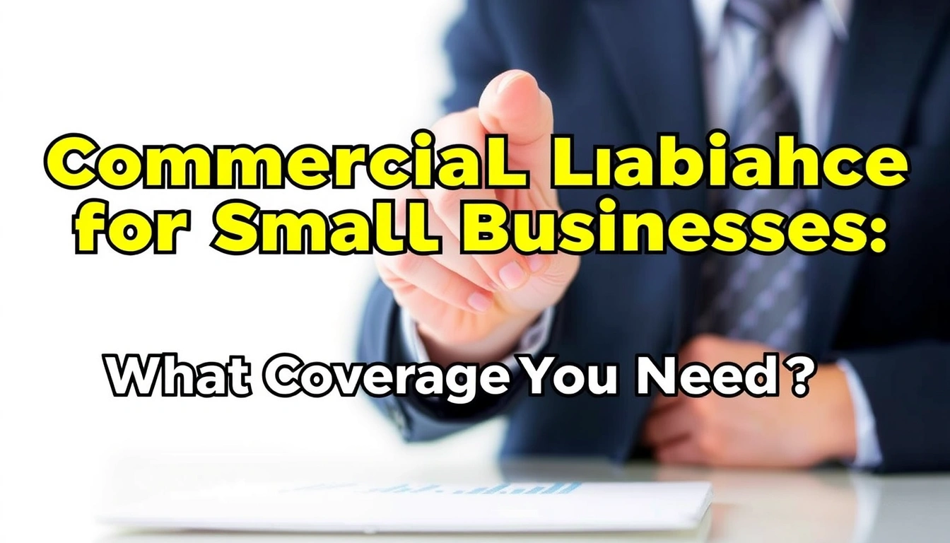 Commercial Liability Insurance for Small Businesses: What Coverage Do You Need?