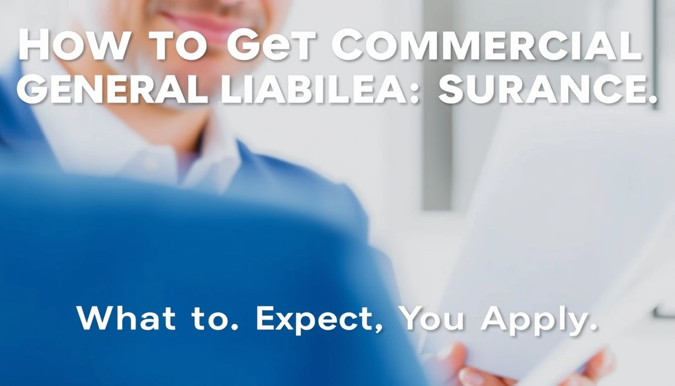 How to Get Commercial General Liability Insurance: What to Expect When You Apply