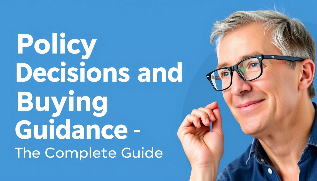 Policy Decisions and Buying Guidance — The Complete Guide Policy Decisions and Buying Guidance — The Complete Guide